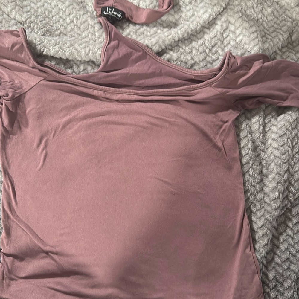 Soft felt Shirt with Choker Attached